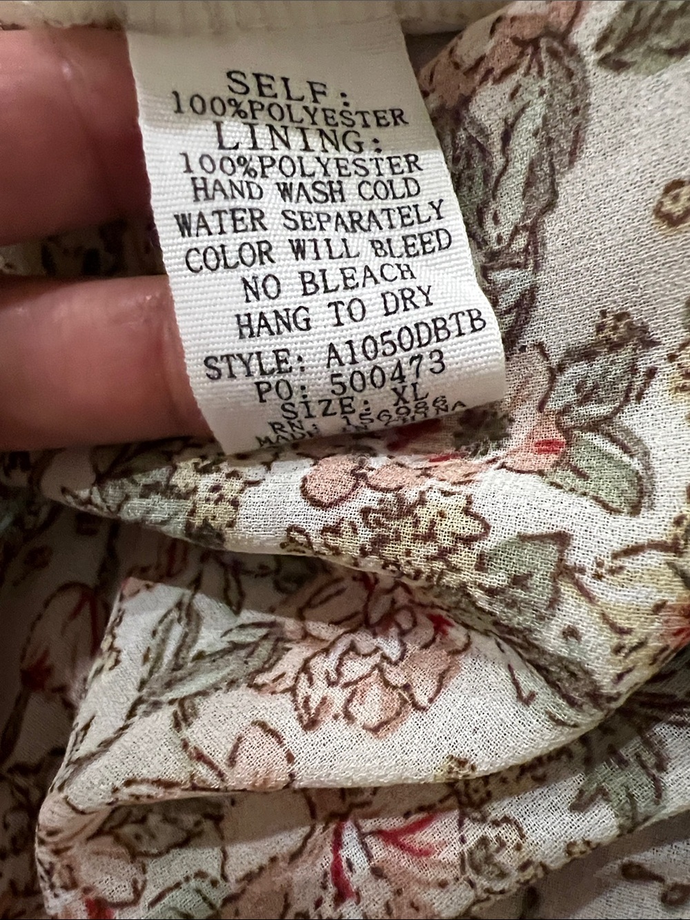 Baltic Born Pink and Cream Floral Tiered Maxi Dress size XLarge New W Tags - Picture 12 of 16